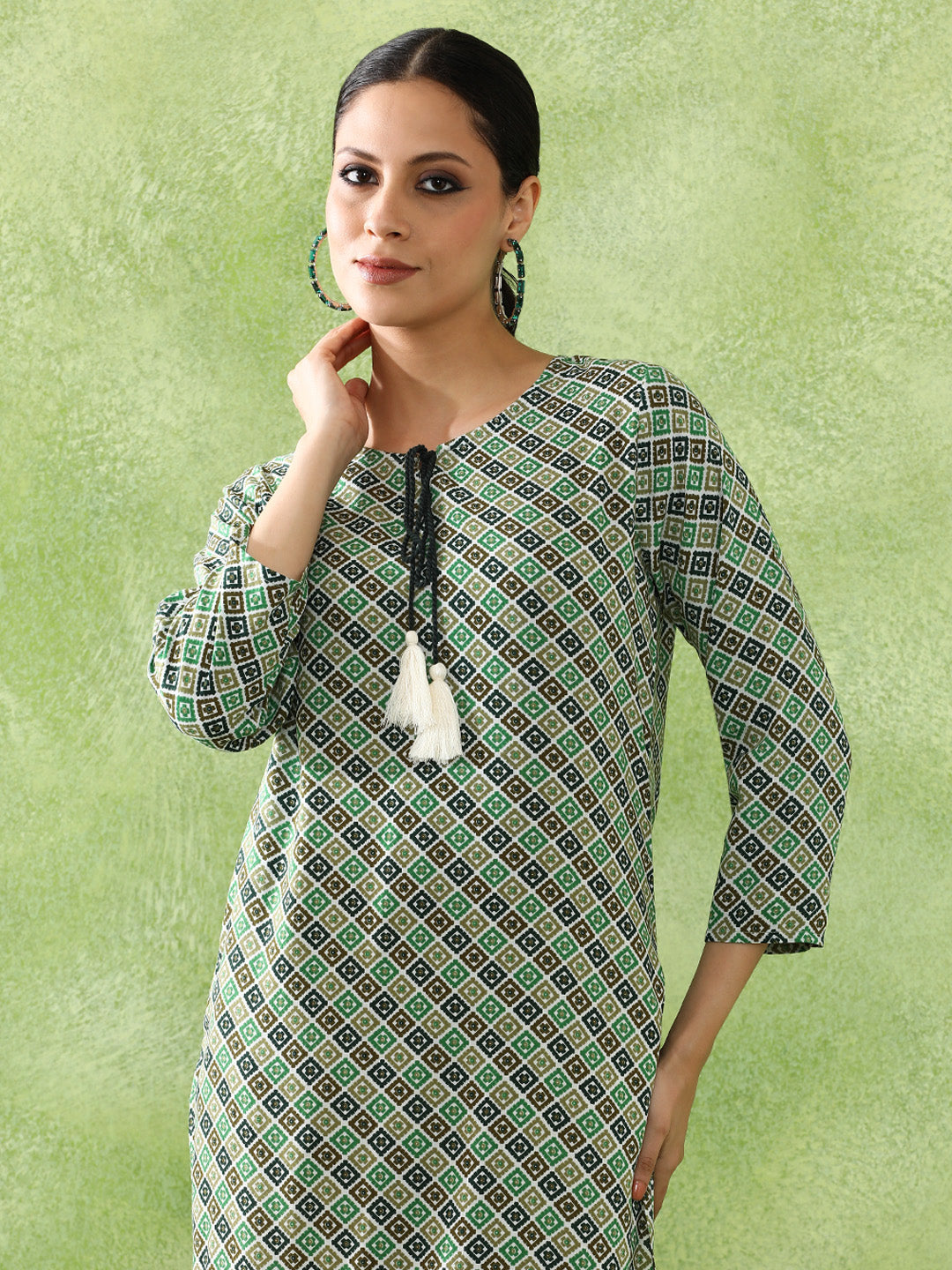 Floral Printed and Straight Kurta set