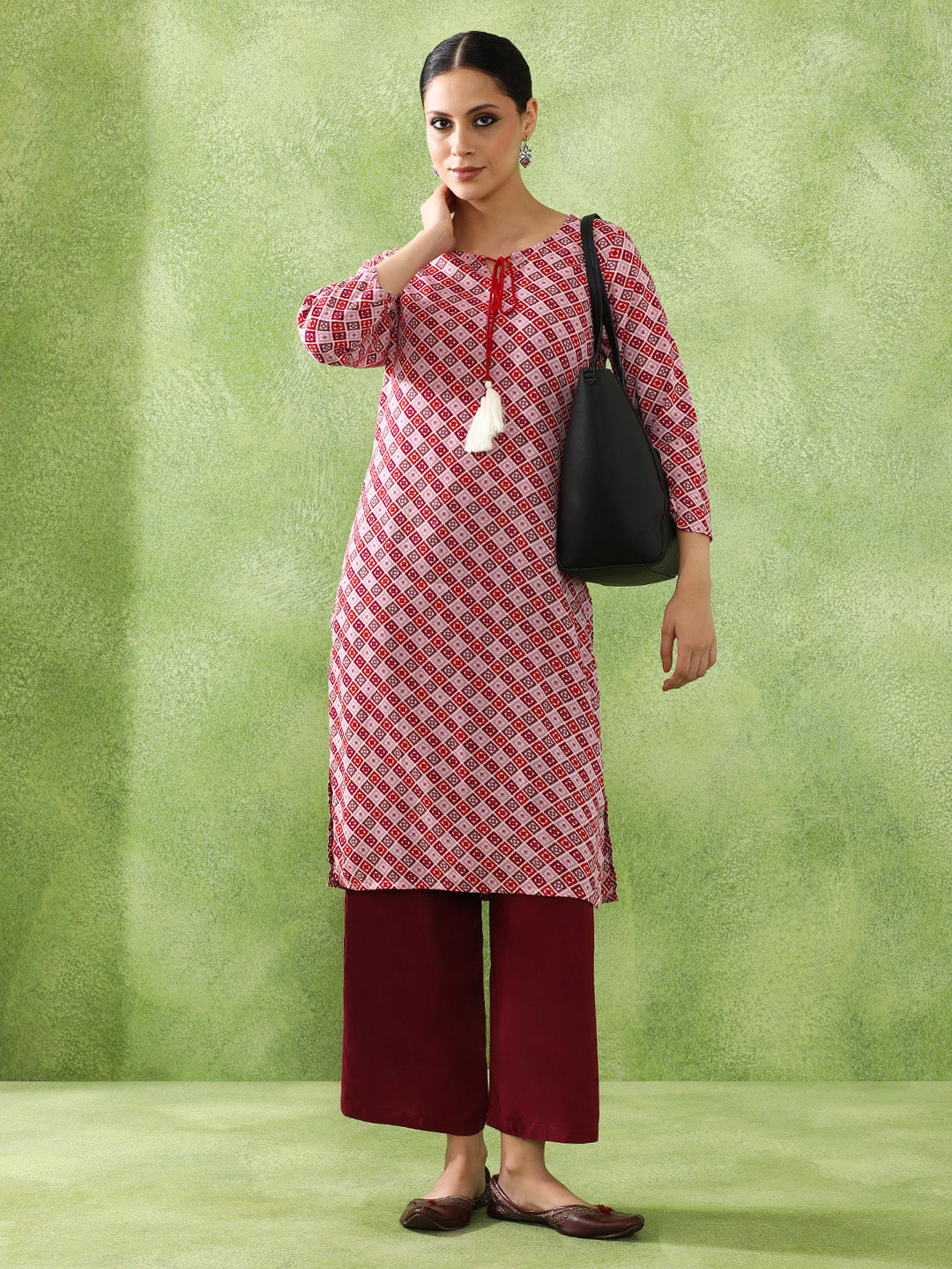 Floral Printed and Straight Kurta set