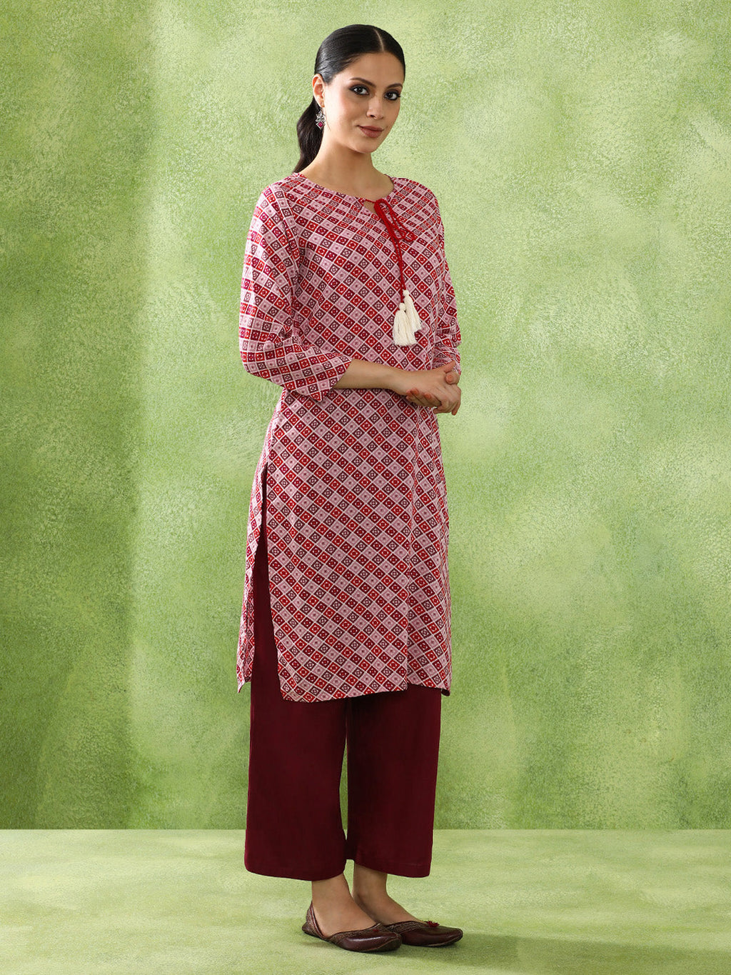 Floral Printed and Straight Kurta set