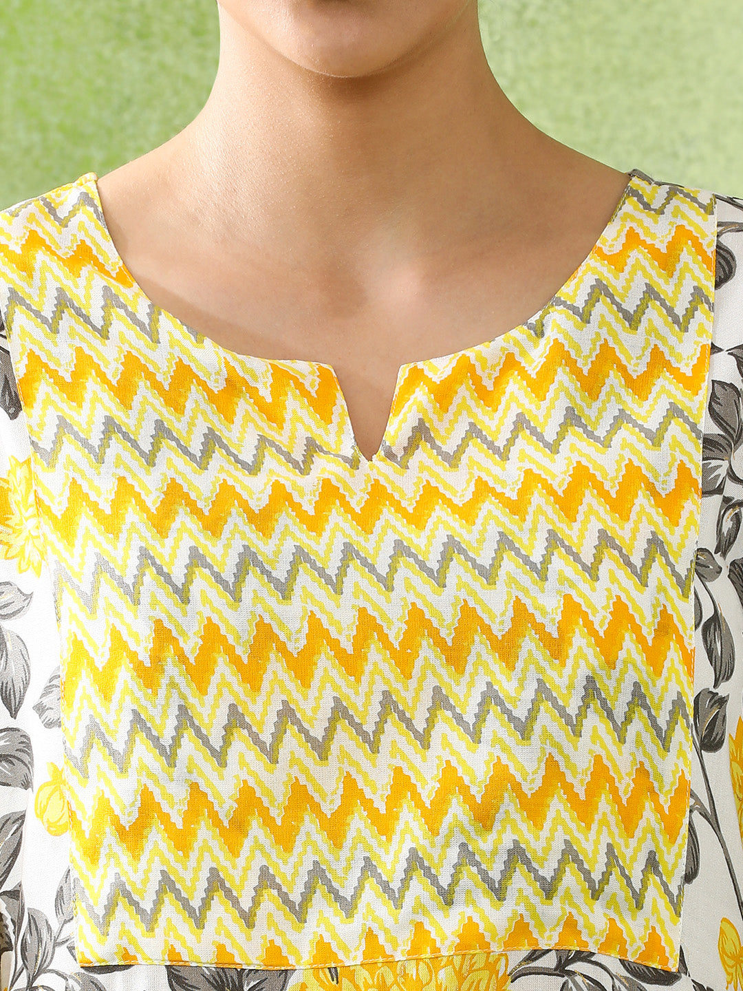 Floral Printed  and Straight Kurta set
