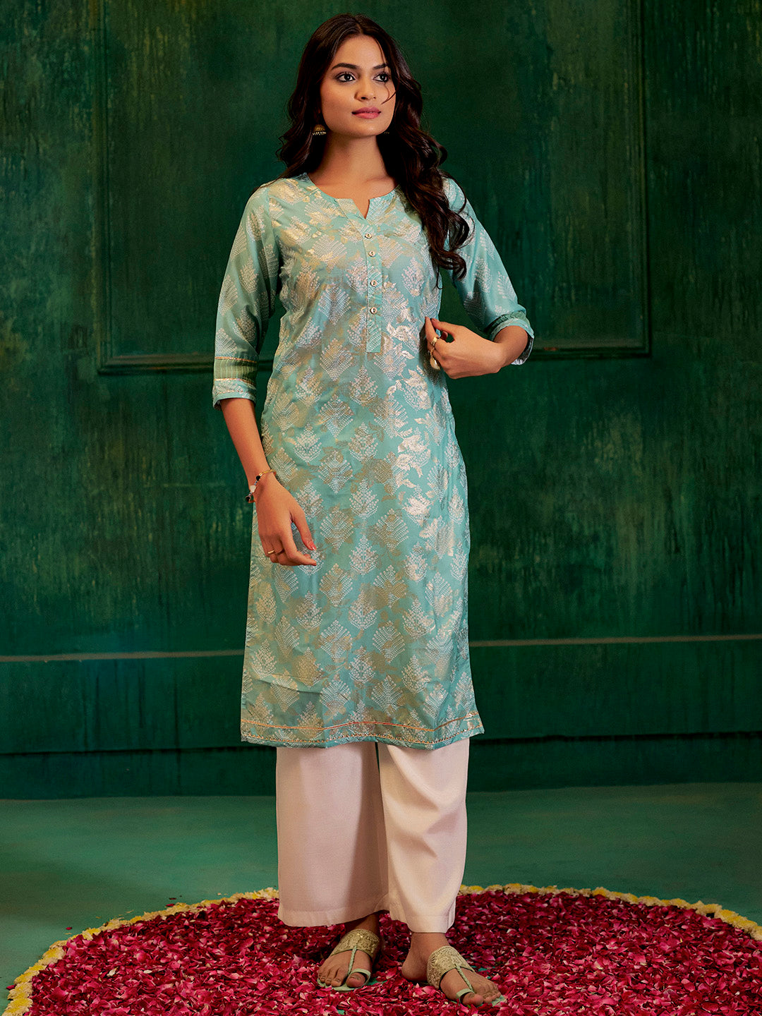 Bandhej Printed Modal Muslin Kurta