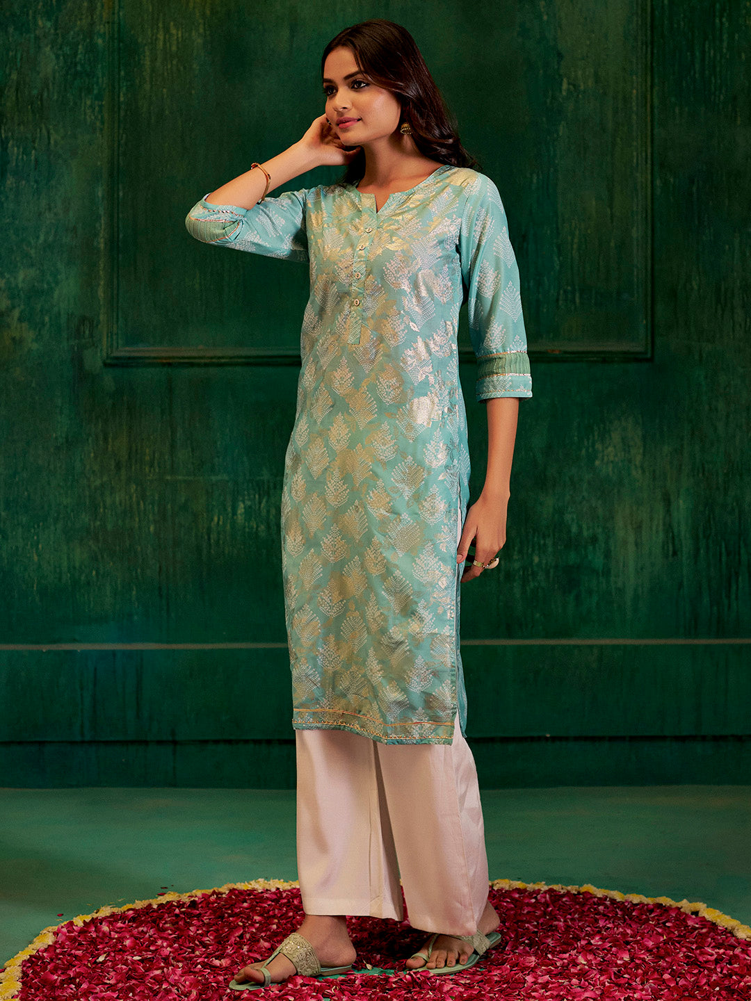 Bandhej Printed Modal Muslin Kurta