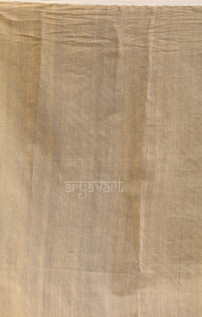 Biscotti Jamdani Saree with Geometric Woven Design With Zari Butta