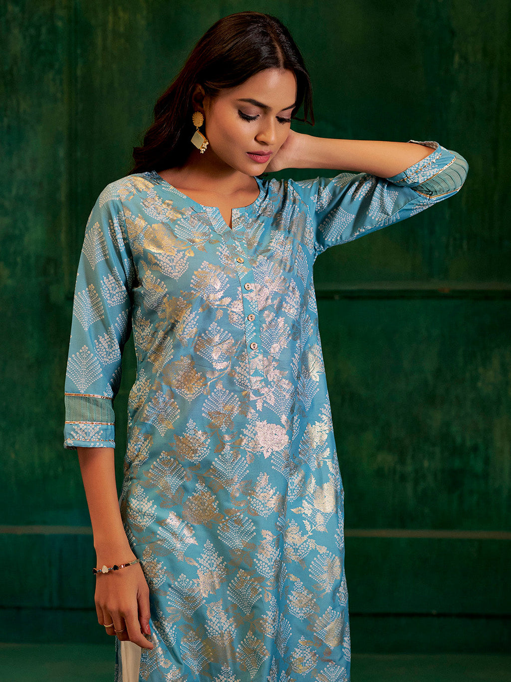 Bandhej Printed Modal Muslin Kurta