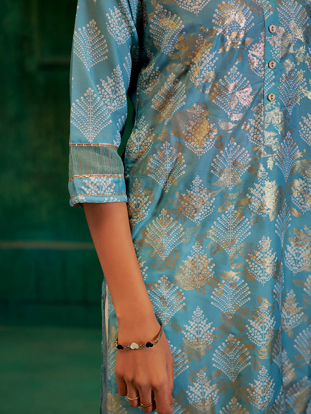 Bandhej Printed Modal Muslin Kurta