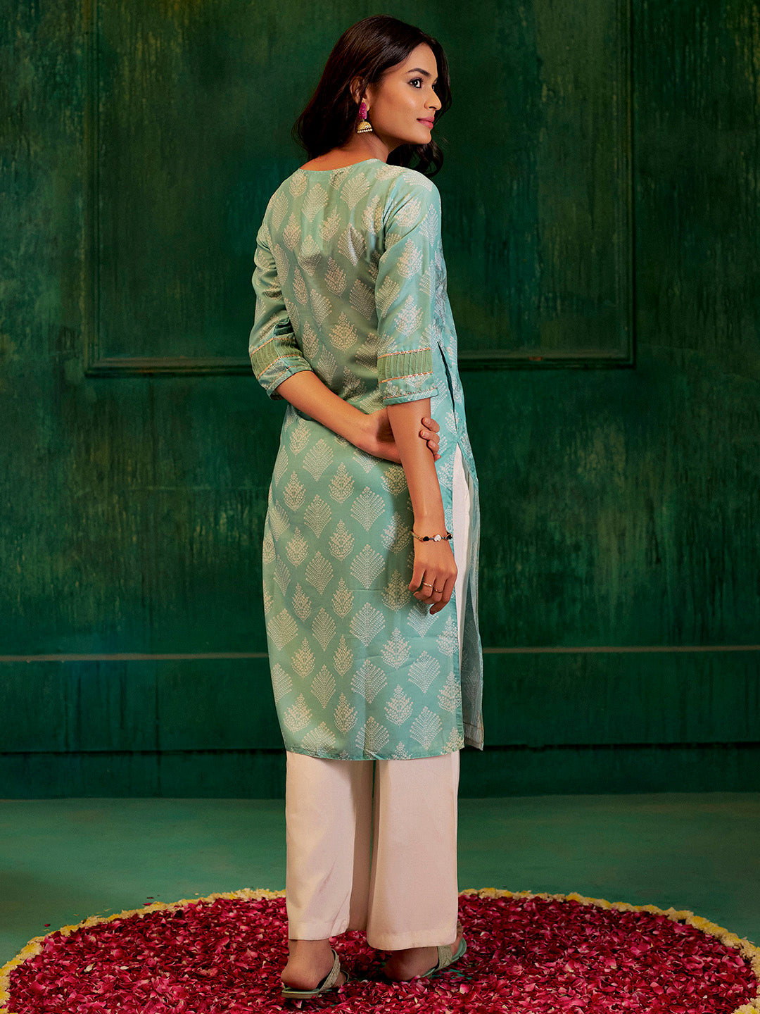 Bandhej Printed Modal Muslin Kurta