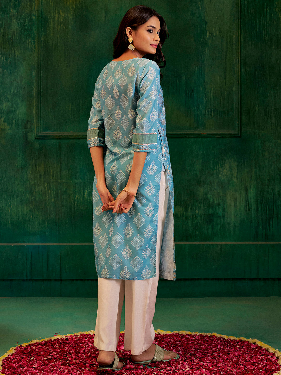 Bandhej Printed Modal Muslin Kurta