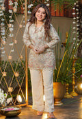 Ivory Embroidered Festive Suite Set for Women | Vedraani